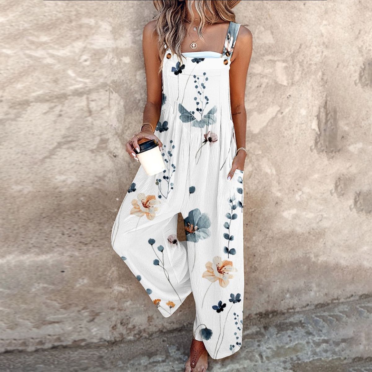 Evie | Comfortable Printed Jumpsuit