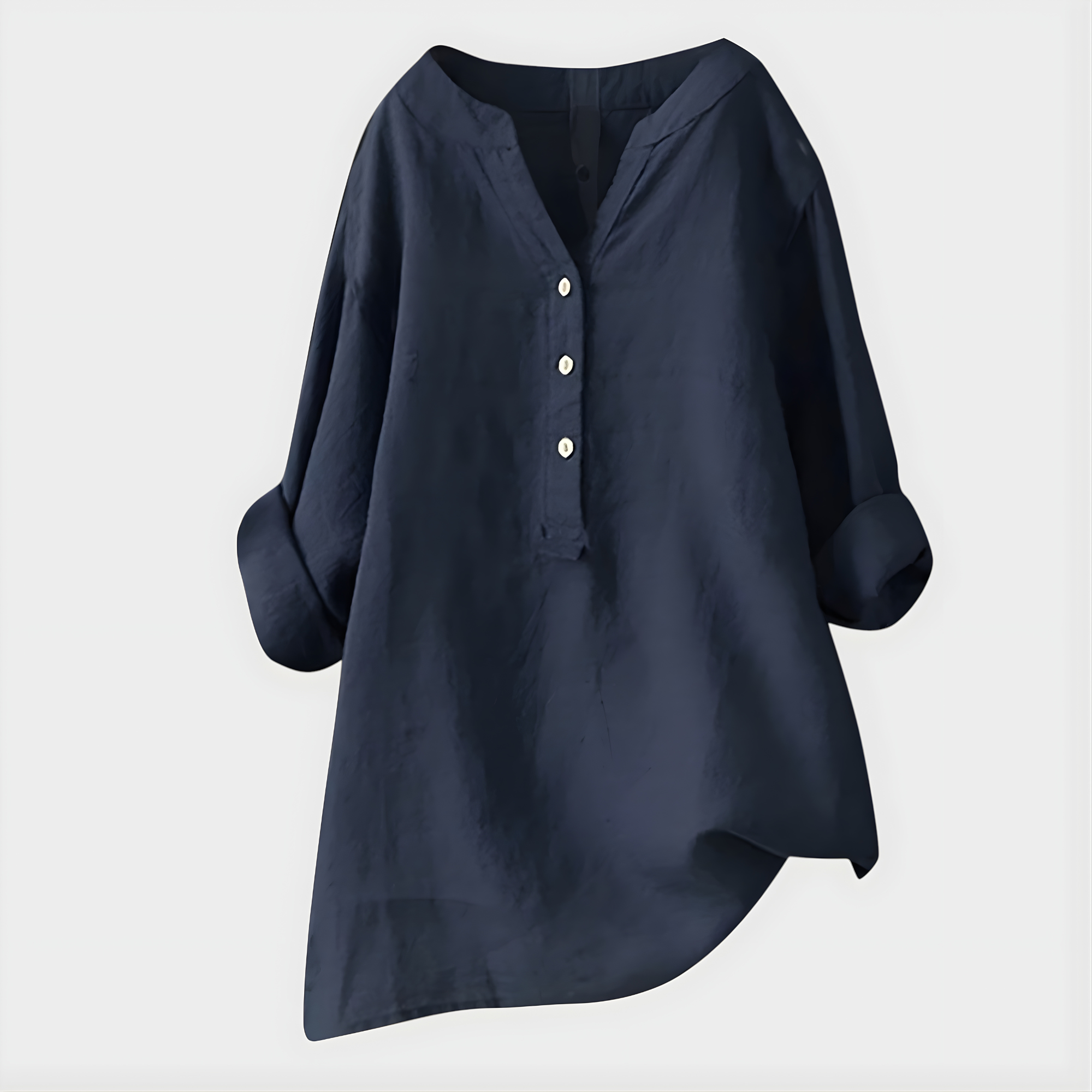 Veronica | Cotton V-Neck Blouse