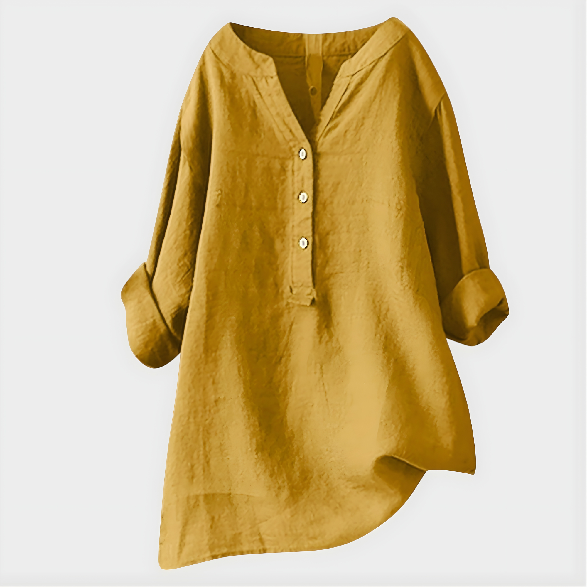 Veronica | Cotton V-Neck Blouse