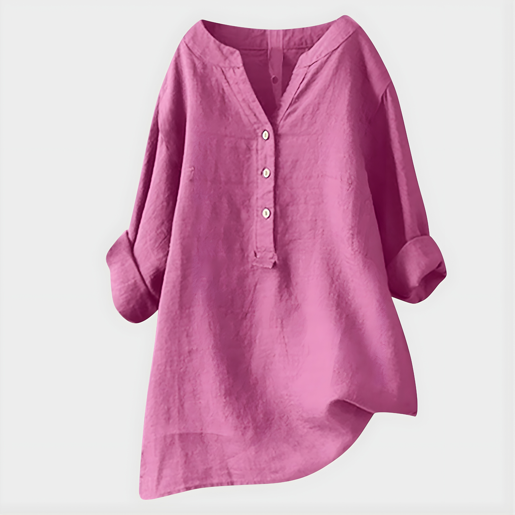Veronica | Cotton V-Neck Blouse
