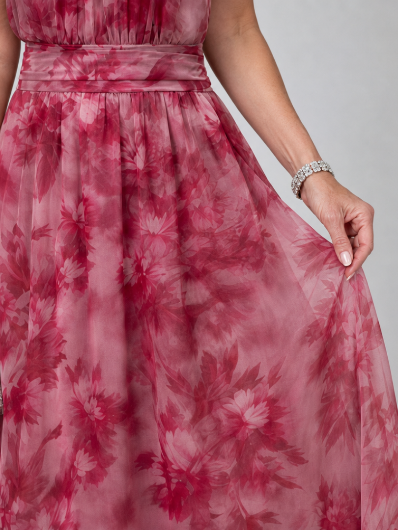 Avien™ Soft Halter Neck Midi Gown