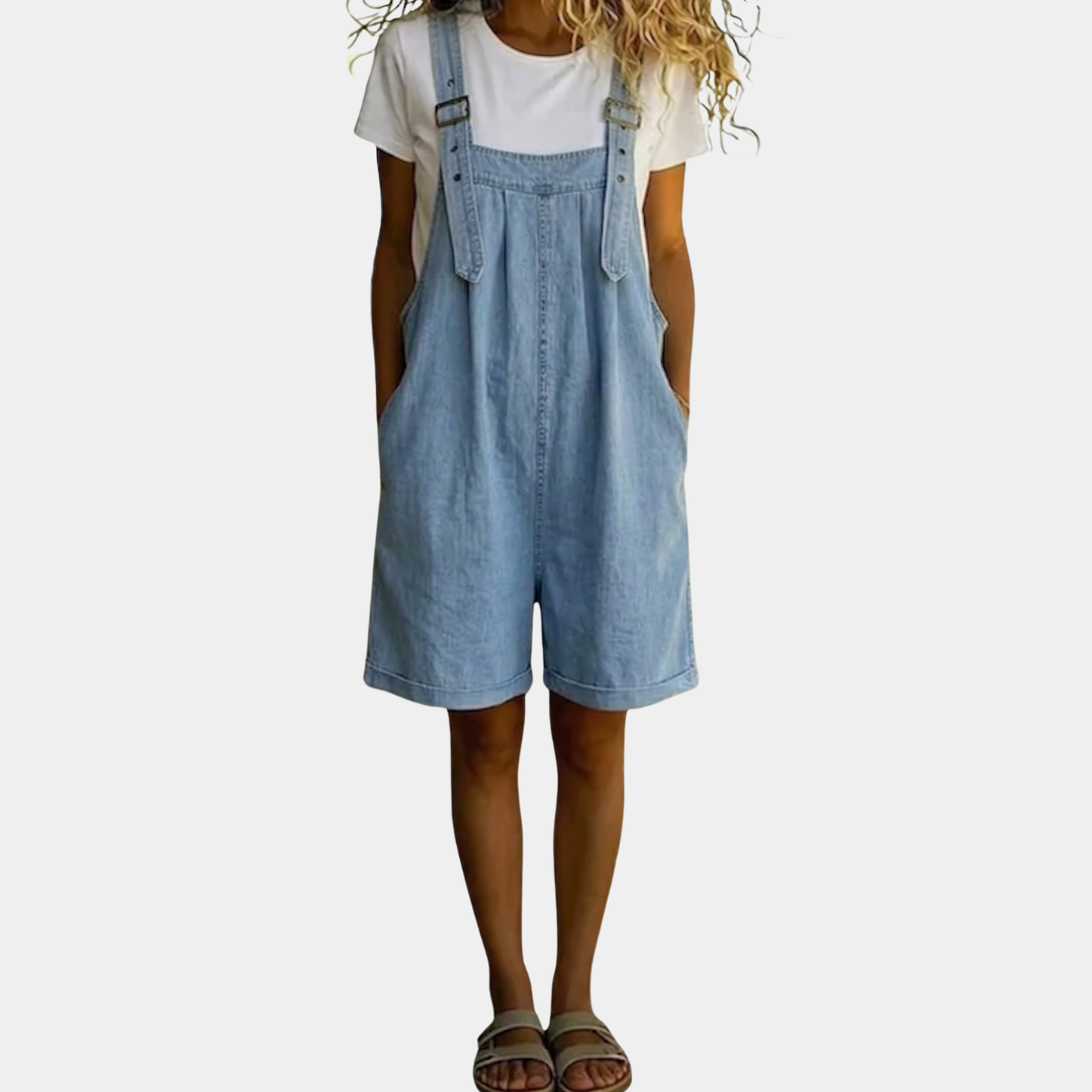 Clara | Cotton Denim Overall
