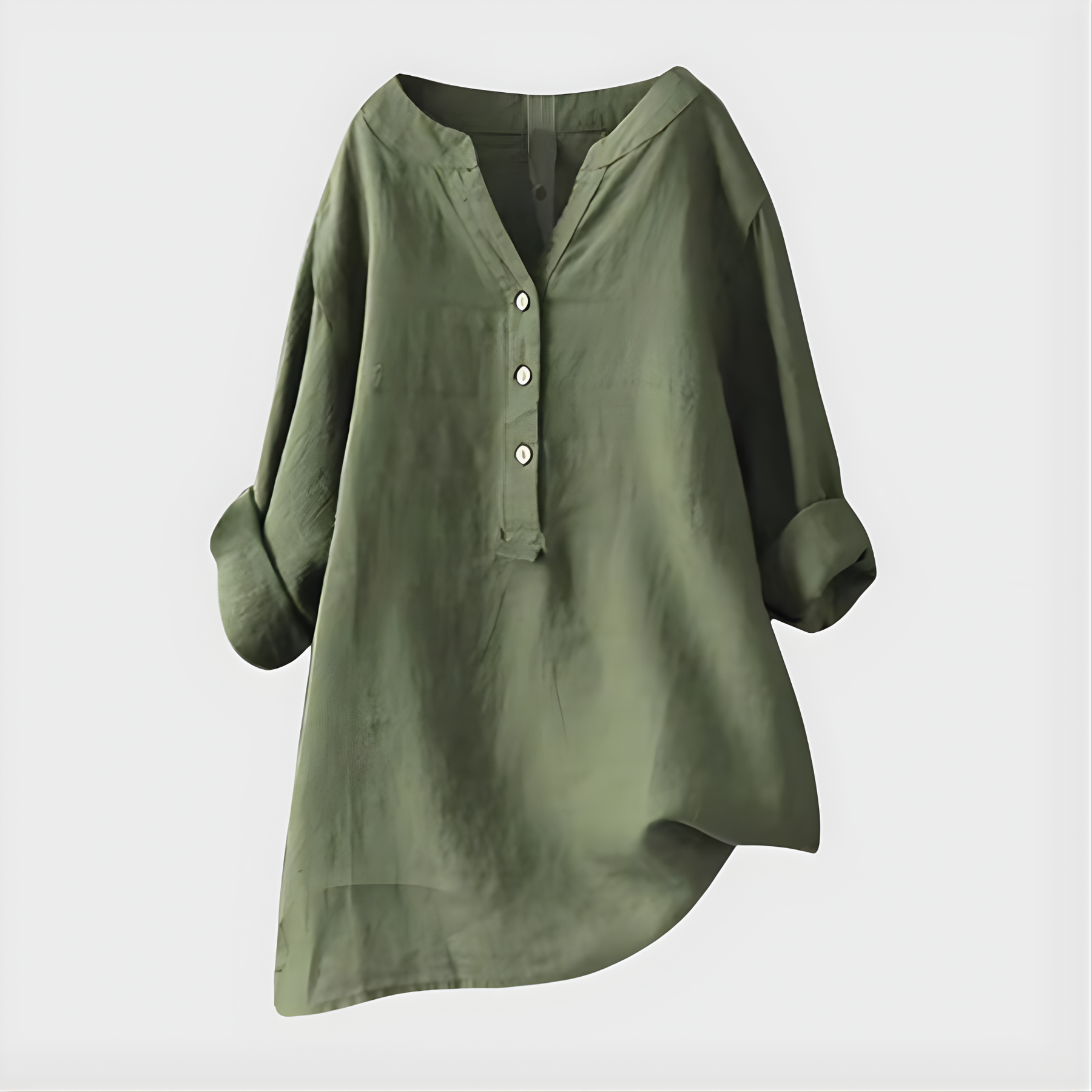 Veronica | Cotton V-Neck Blouse