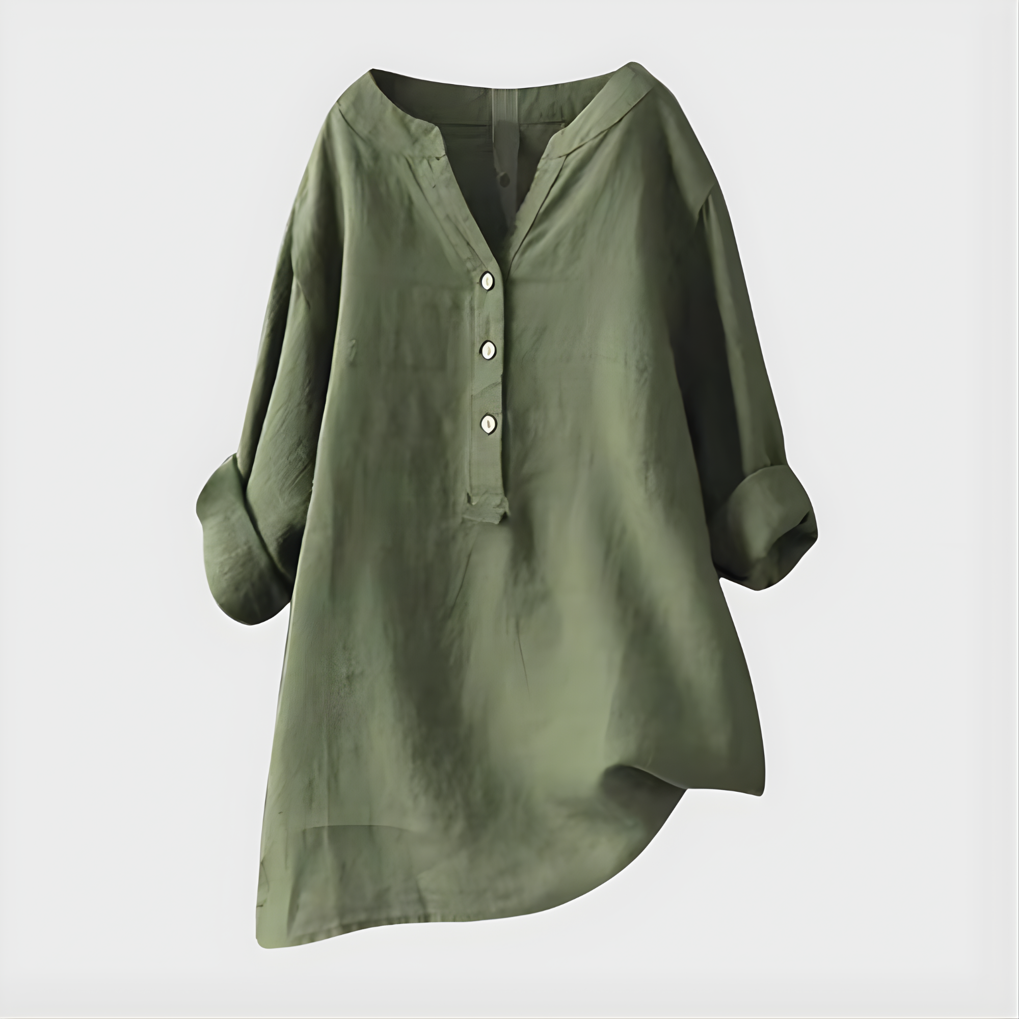 Veronica | Cotton V-Neck Blouse