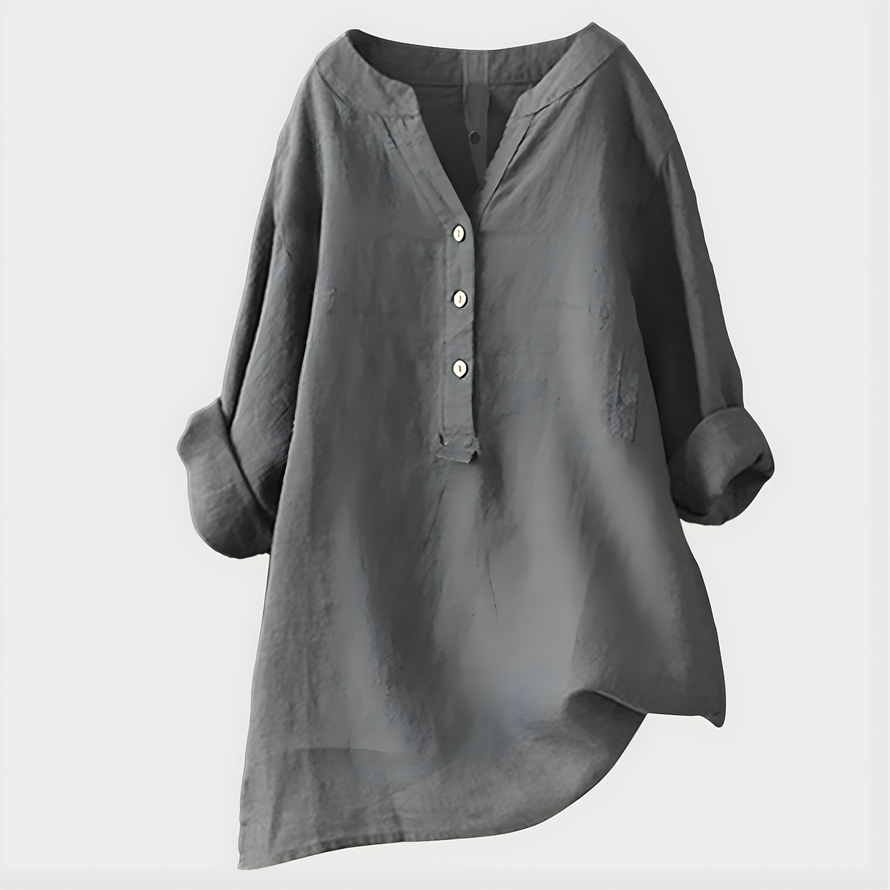 Veronica | Cotton V-Neck Blouse