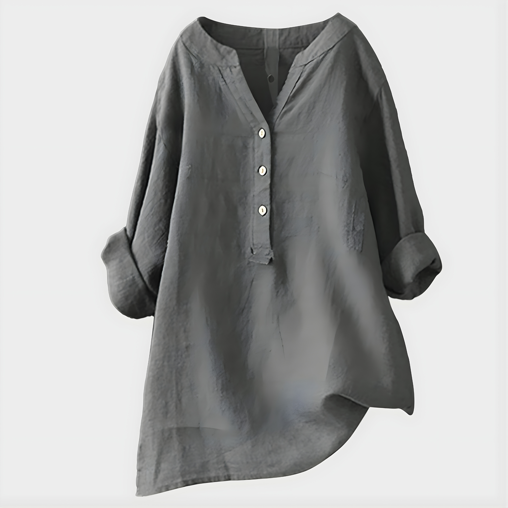 Veronica | Cotton V-Neck Blouse