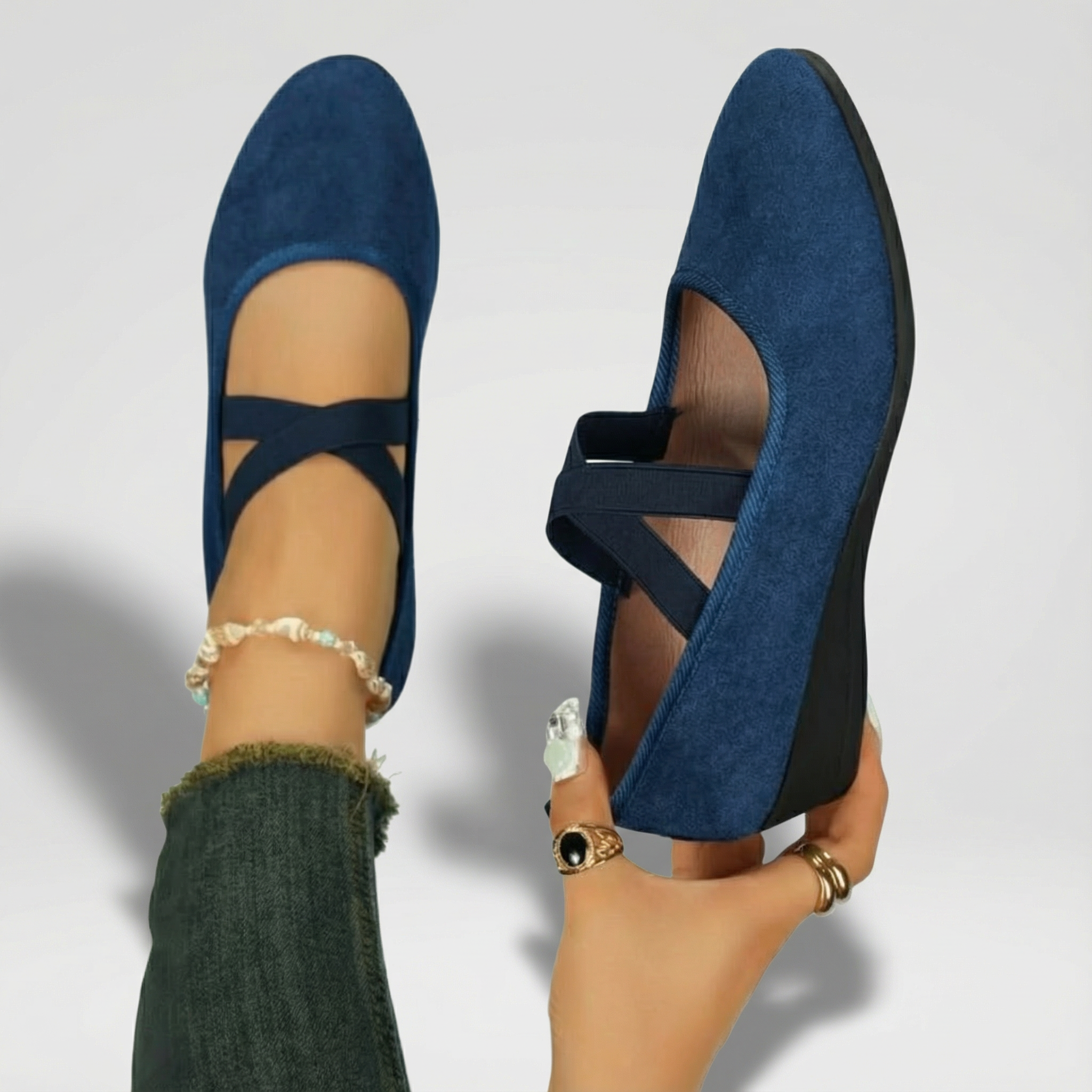 Angel | Cozy Closed Wedge Slip-On Footwear