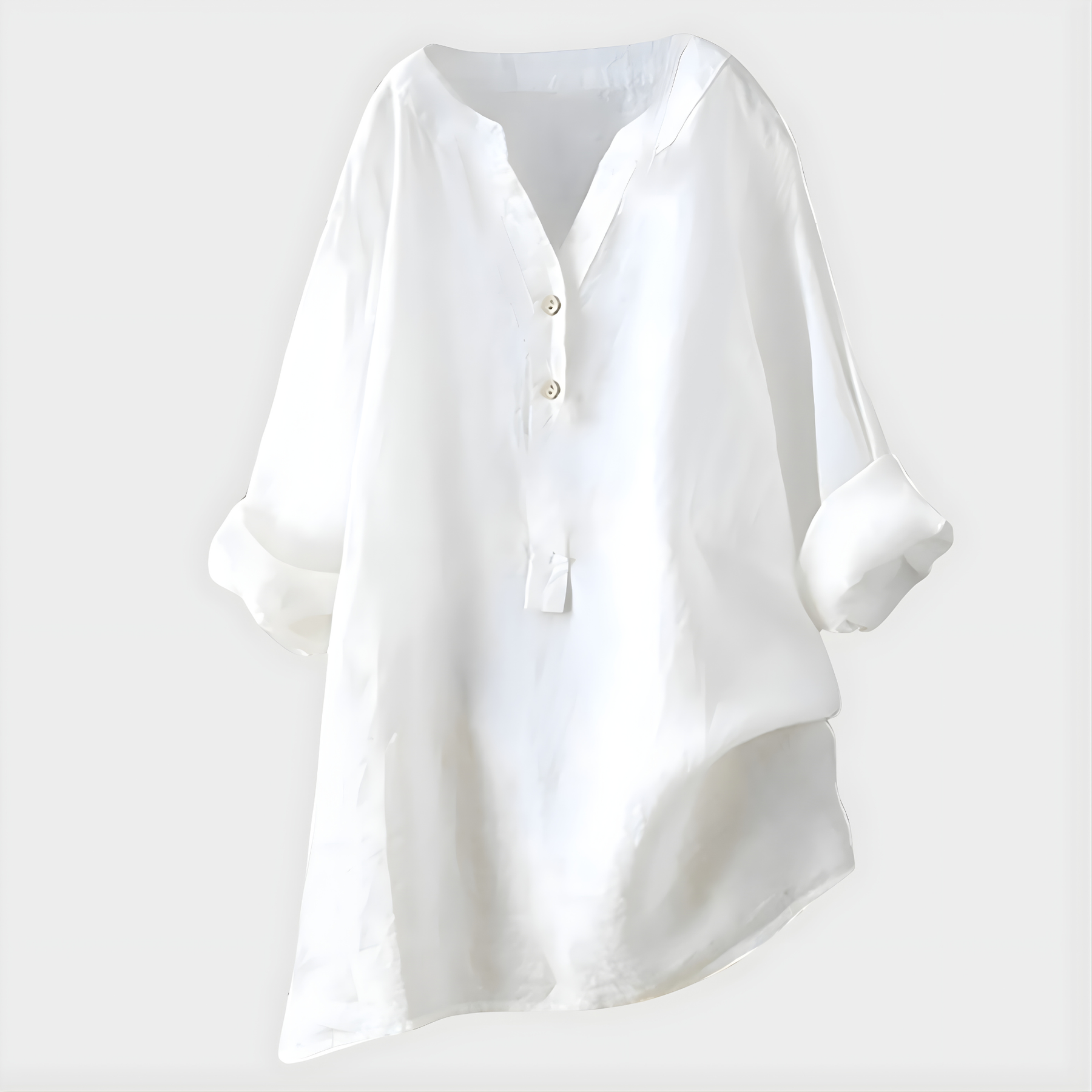 Veronica | Cotton V-Neck Blouse