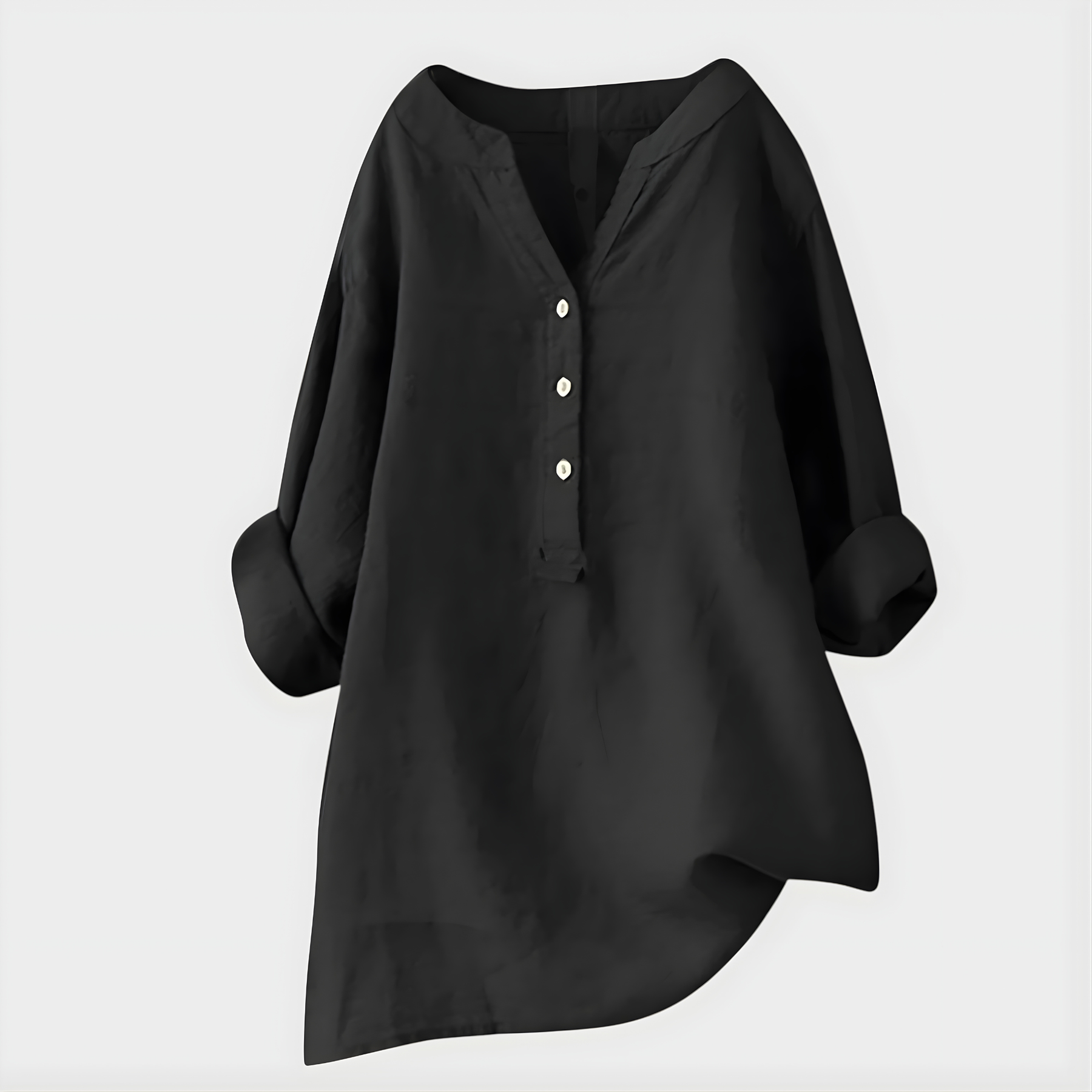 Veronica | Cotton V-Neck Blouse