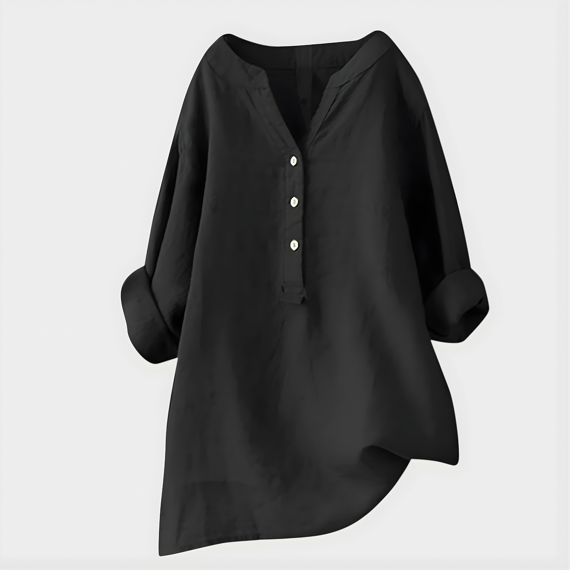 Veronica | Cotton V-Neck Blouse
