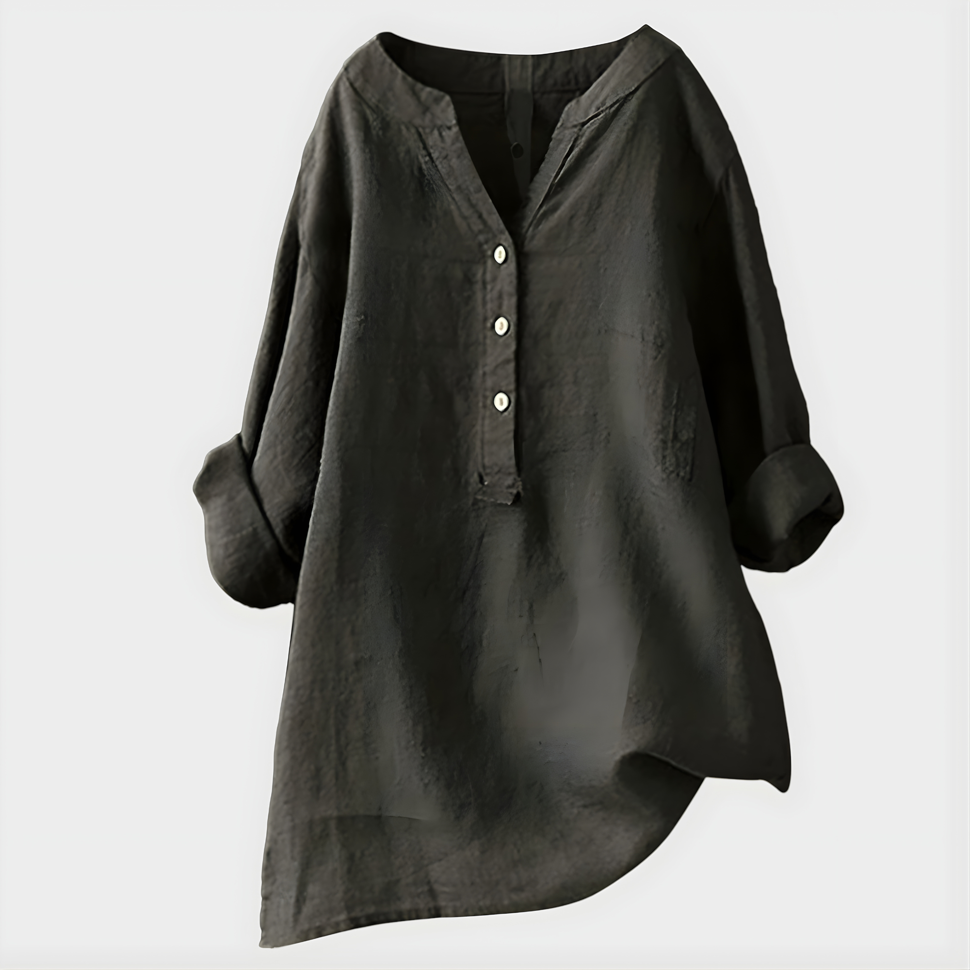Veronica | Cotton V-Neck Blouse