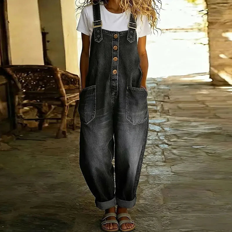 Mae | Denim Cotton Overalls