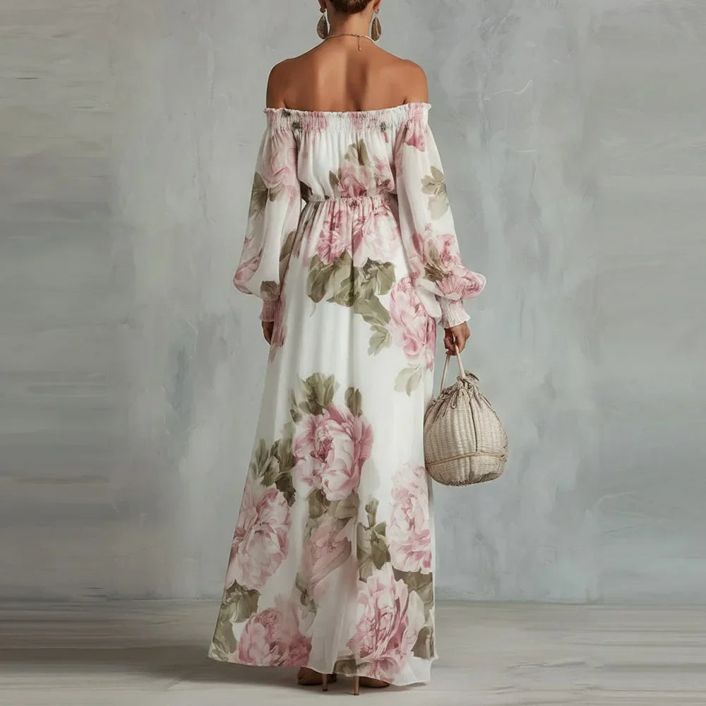 Peony | Off Shoulder Maxi Dress