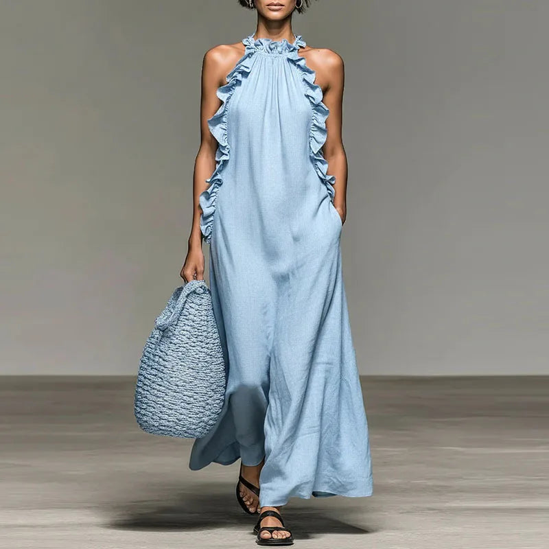 Aurelia | Halter Maxi Dress