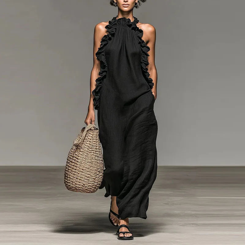 Aurelia | Halter Maxi Dress