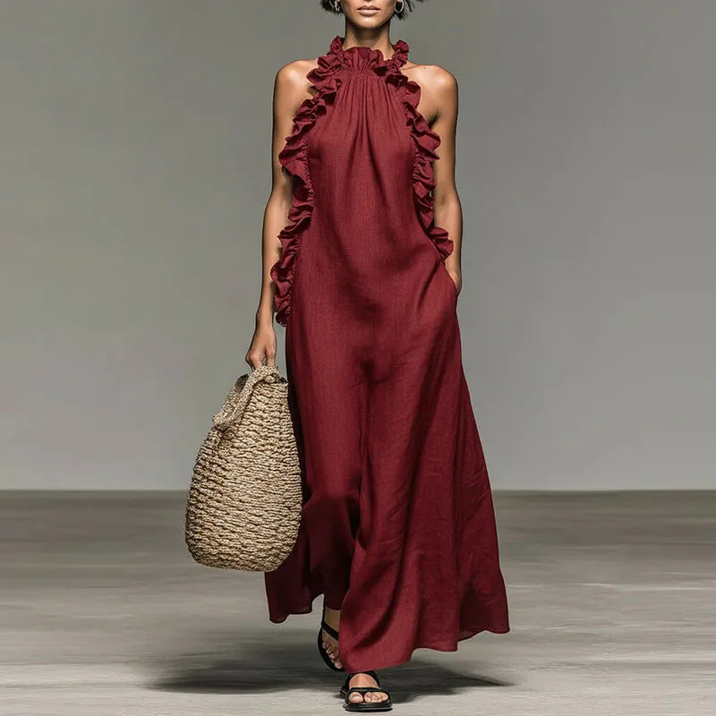 Aurelia | Halter Maxi Dress