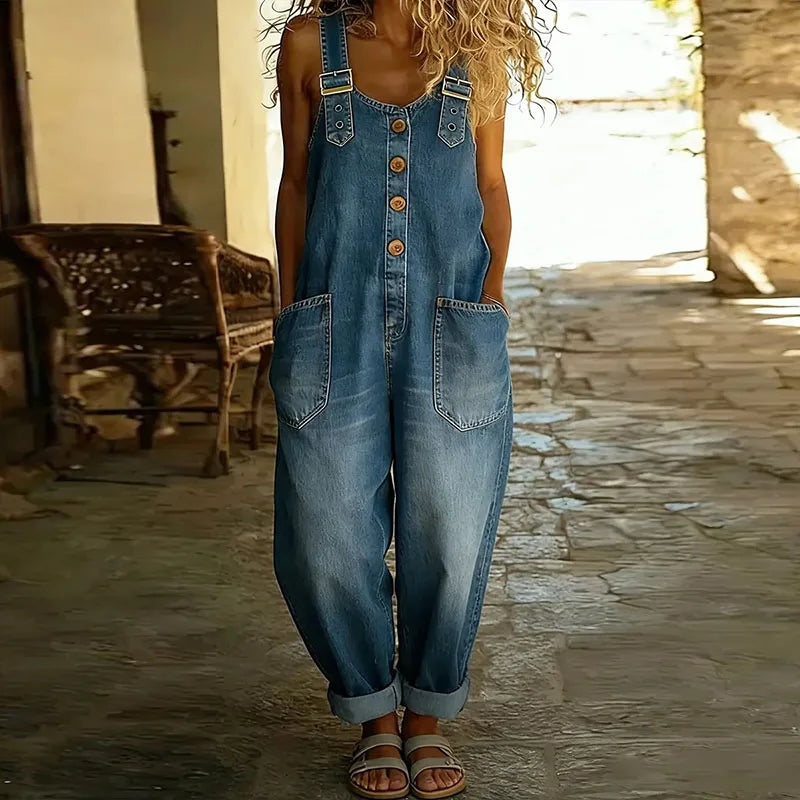 Mae | Denim Cotton Overalls