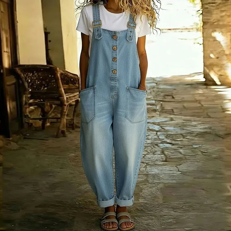 Mae | Denim Cotton Overalls