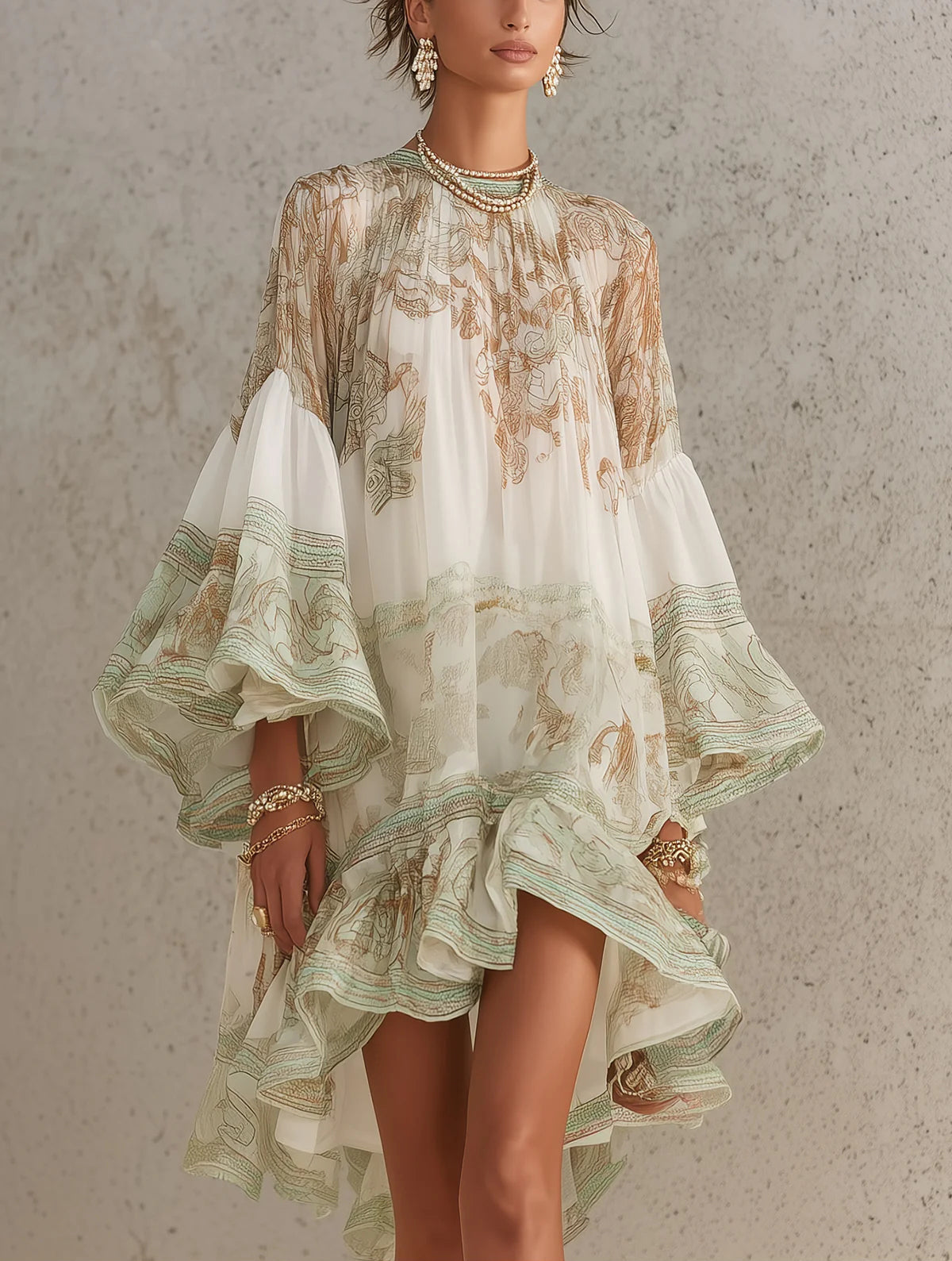 Keziah | Chiffon Mini Dress