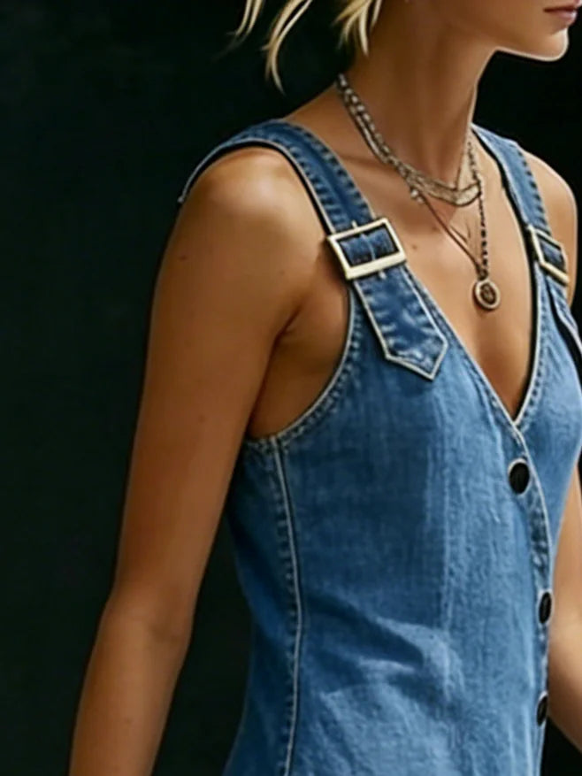 Vera | Long Denim Dress
