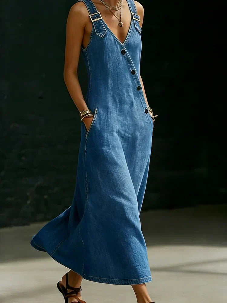 Vera | Long Denim Dress