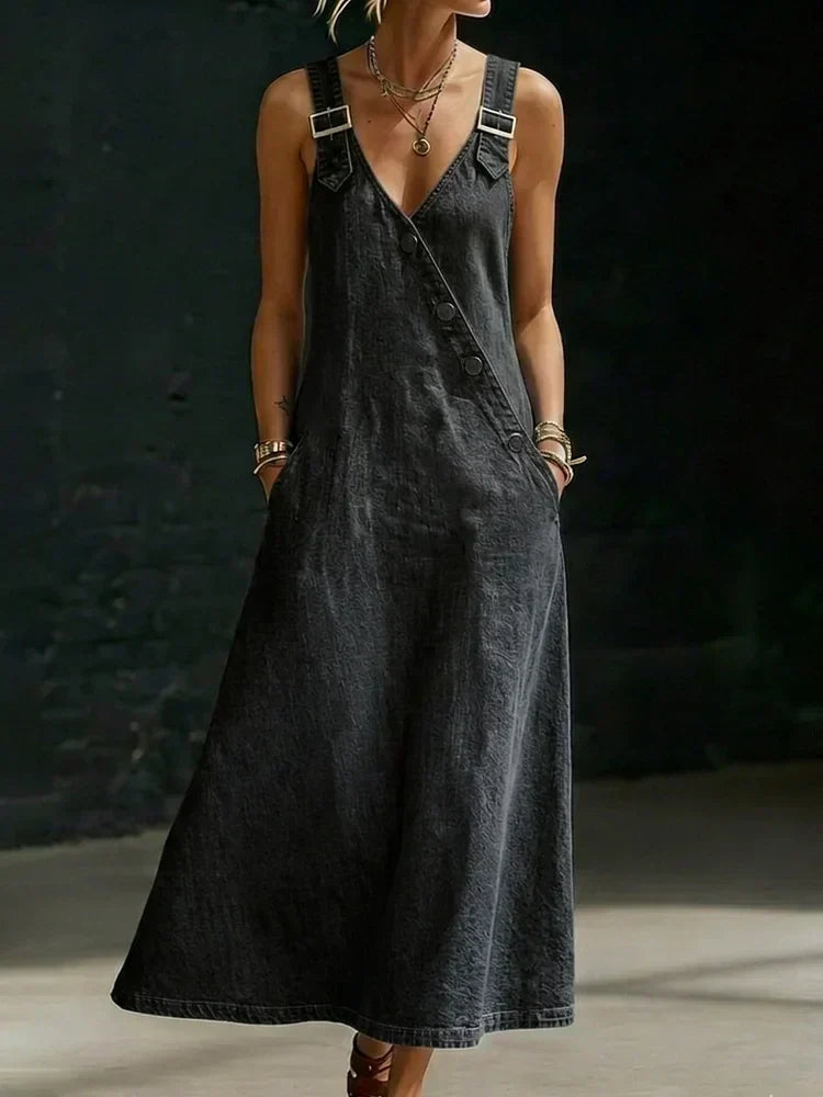 Vera | Long Denim Dress