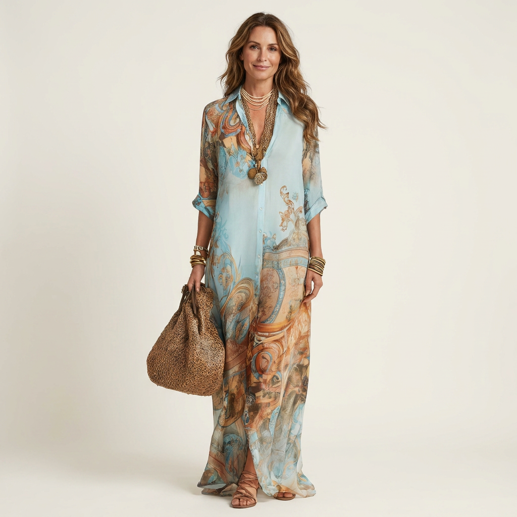 Serena | Maxi Shirt Dress