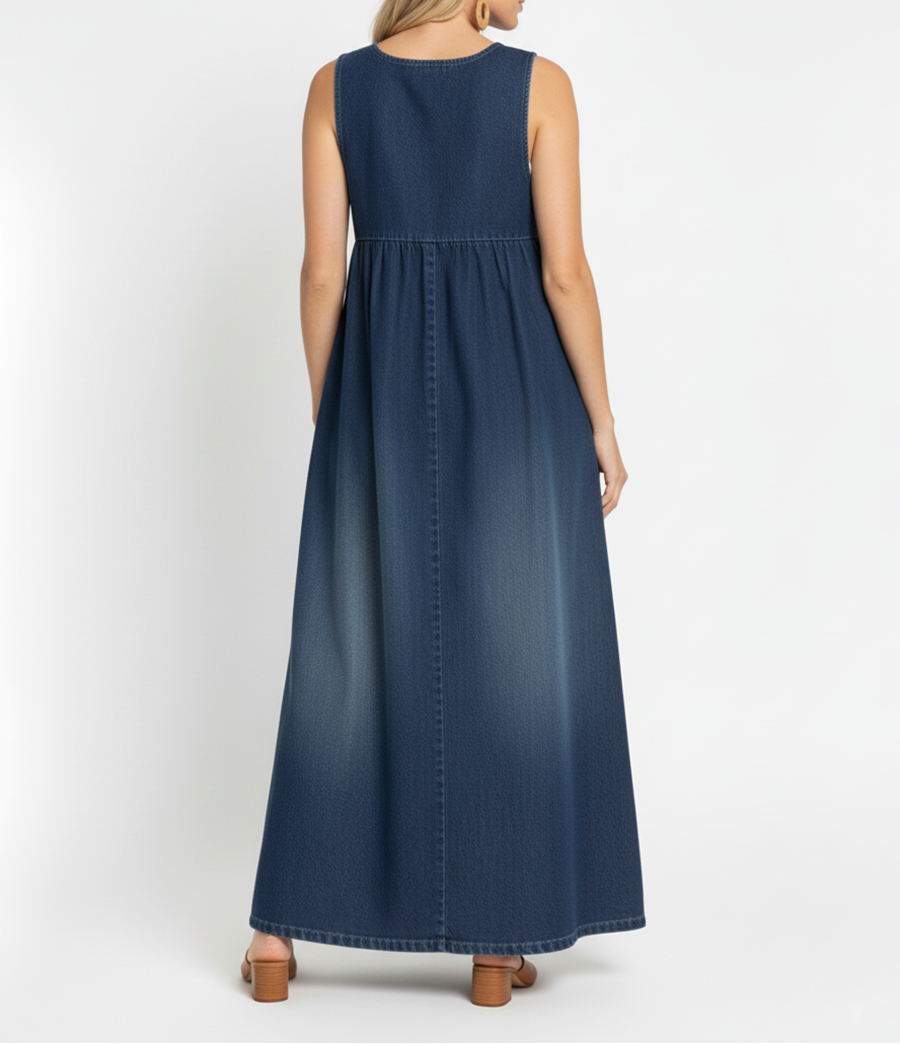 Karen | Long Denim Dress