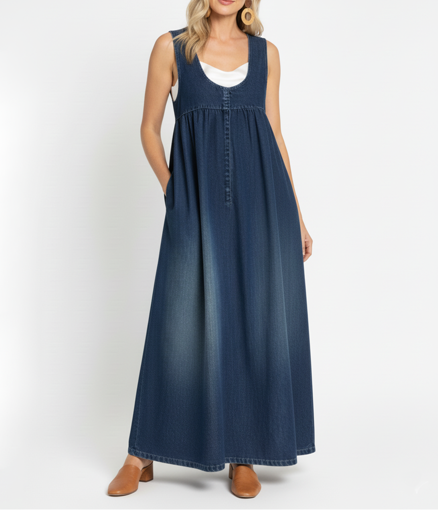 Karen | Long Denim Dress