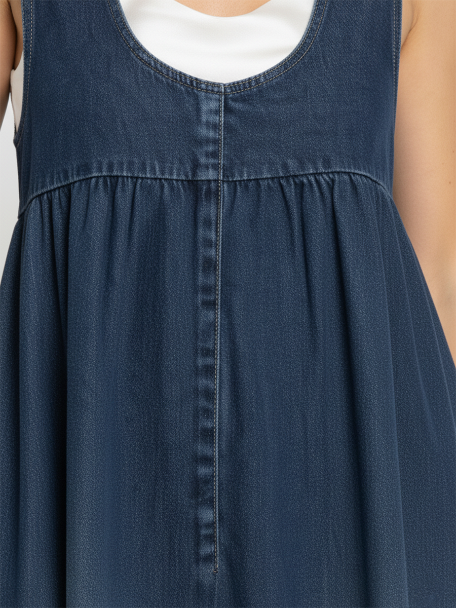 Karen | Long Denim Dress