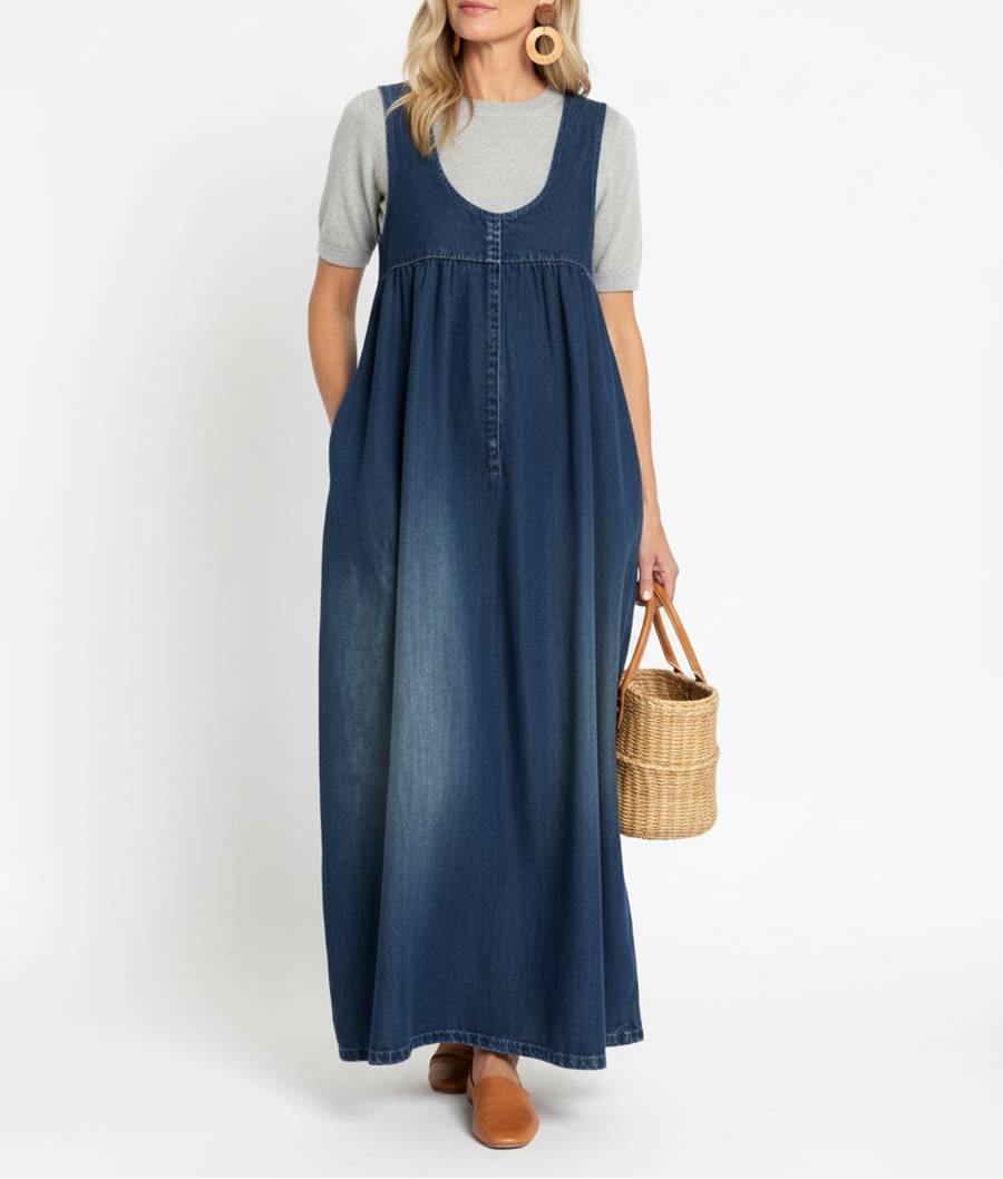 Karen | Long Denim Dress