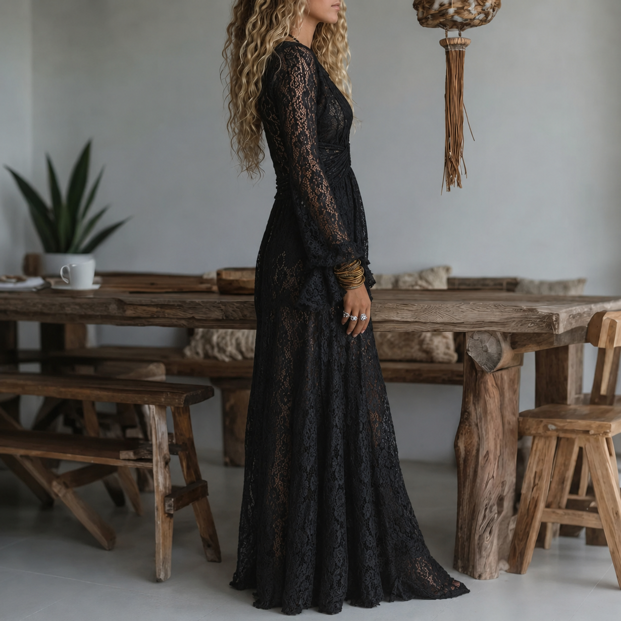 Rachel | Longsleeve Maxi Dress